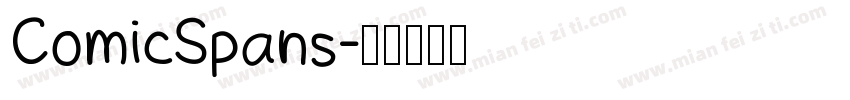 ComicSpans字体转换