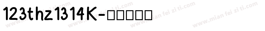 123thz1314K字体转换