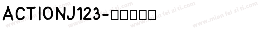 ACTIONJ123字体转换