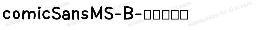 comicSansMS-B字体转换
