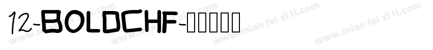 12-BOLDCHF字体转换