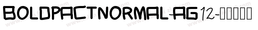 BoldpactNormal-AG12字体转换