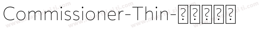 Commissioner-Thin字体转换