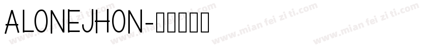 Alonejhon字体转换