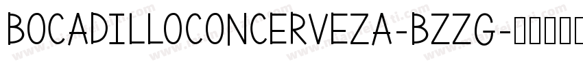 BocadilloConCerveza-BZZG字体转换