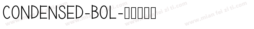 Condensed-bol字体转换