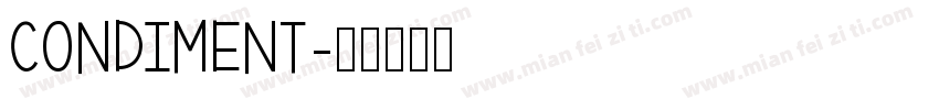 Condiment字体转换