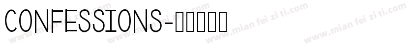 Confessions字体转换