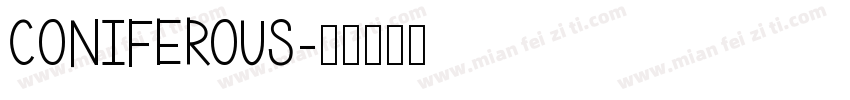 Coniferous字体转换