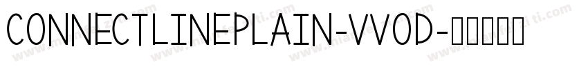 Connectlineplain-vvOD字体转换