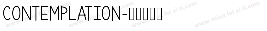 Contemplation字体转换
