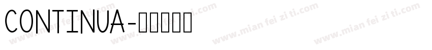 Continua字体转换
