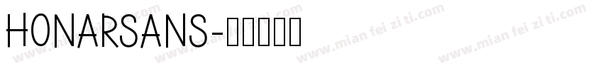 HONARSANS字体转换