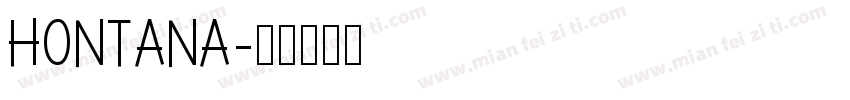 Hontana字体转换