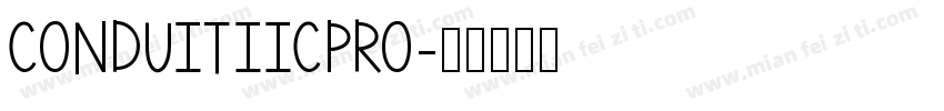 conduitiicpro字体转换