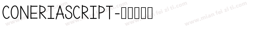 coneriascript字体转换