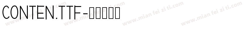 conten.ttf字体转换