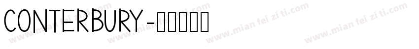 conterbury字体转换