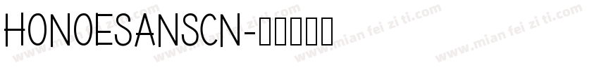 honoesanscn字体转换