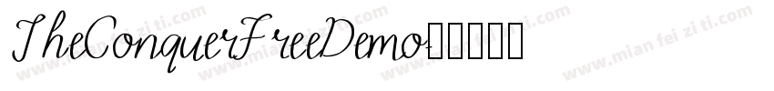 TheConquerFreeDemo字体转换