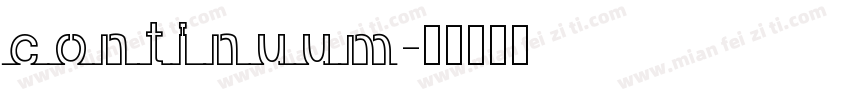 continuum字体转换