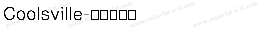 Coolsville字体转换