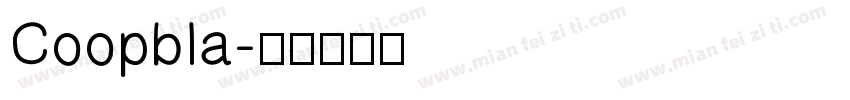 Coopbla字体转换