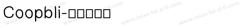 Coopbli字体转换