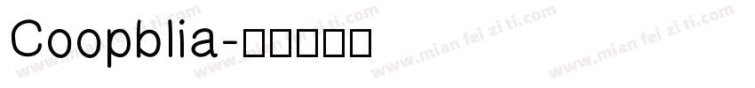 Coopblia字体转换