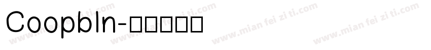 Coopbln字体转换