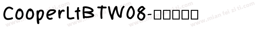 CooperLtBTW08字体转换