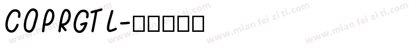 COPRGTL字体转换