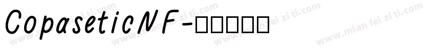CopaseticNF字体转换