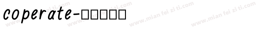 coperate字体转换