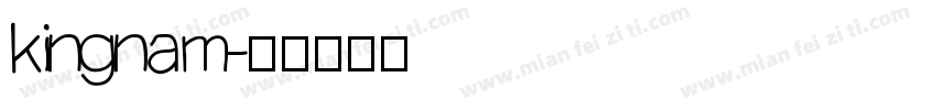 kingnam字体转换