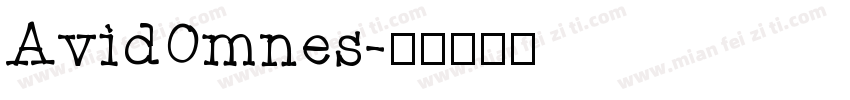 AvidOmnes字体转换