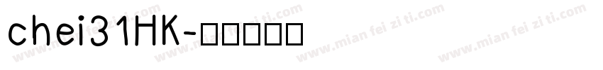 chei31HK字体转换