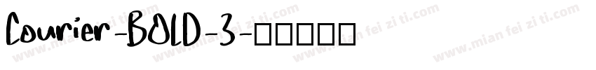 Courier-BOLD-3字体转换