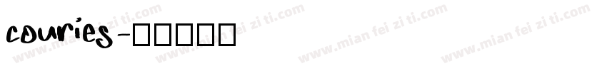 couries字体转换