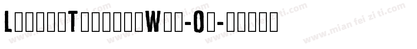 LumierTextureW00-On字体转换