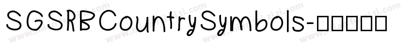 SGSRBCountrySymbols字体转换
