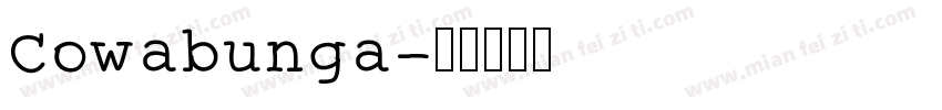 Cowabunga字体转换
