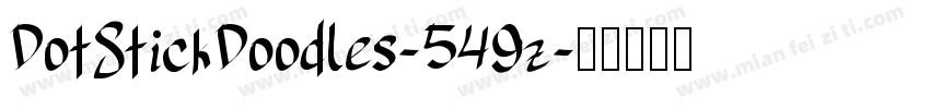 DotStickDoodles-549z字体转换
