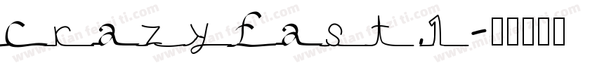 crazyfast.1字体转换