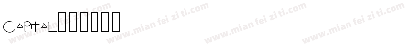capital字体转换