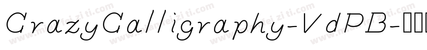 CrazyCalligraphy-VdPB字体转换