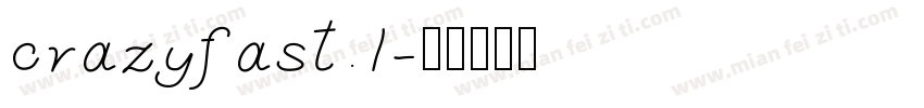 crazyfast.1字体转换