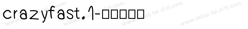 crazyfast.1字体转换