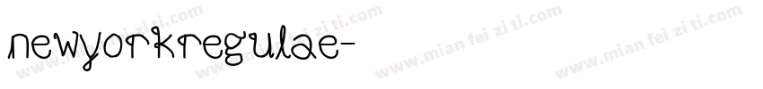 newyorkregulae字体转换