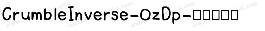 CrumbleInverse-OzDp字体转换
